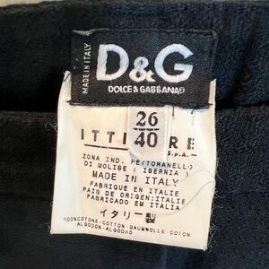 Vintage D&G Dolce & Gabbana Ittierre black dress trousers